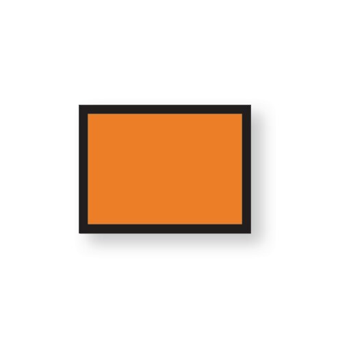 Sachet 5 rectangles orange d'identification ADR 400x300 mm